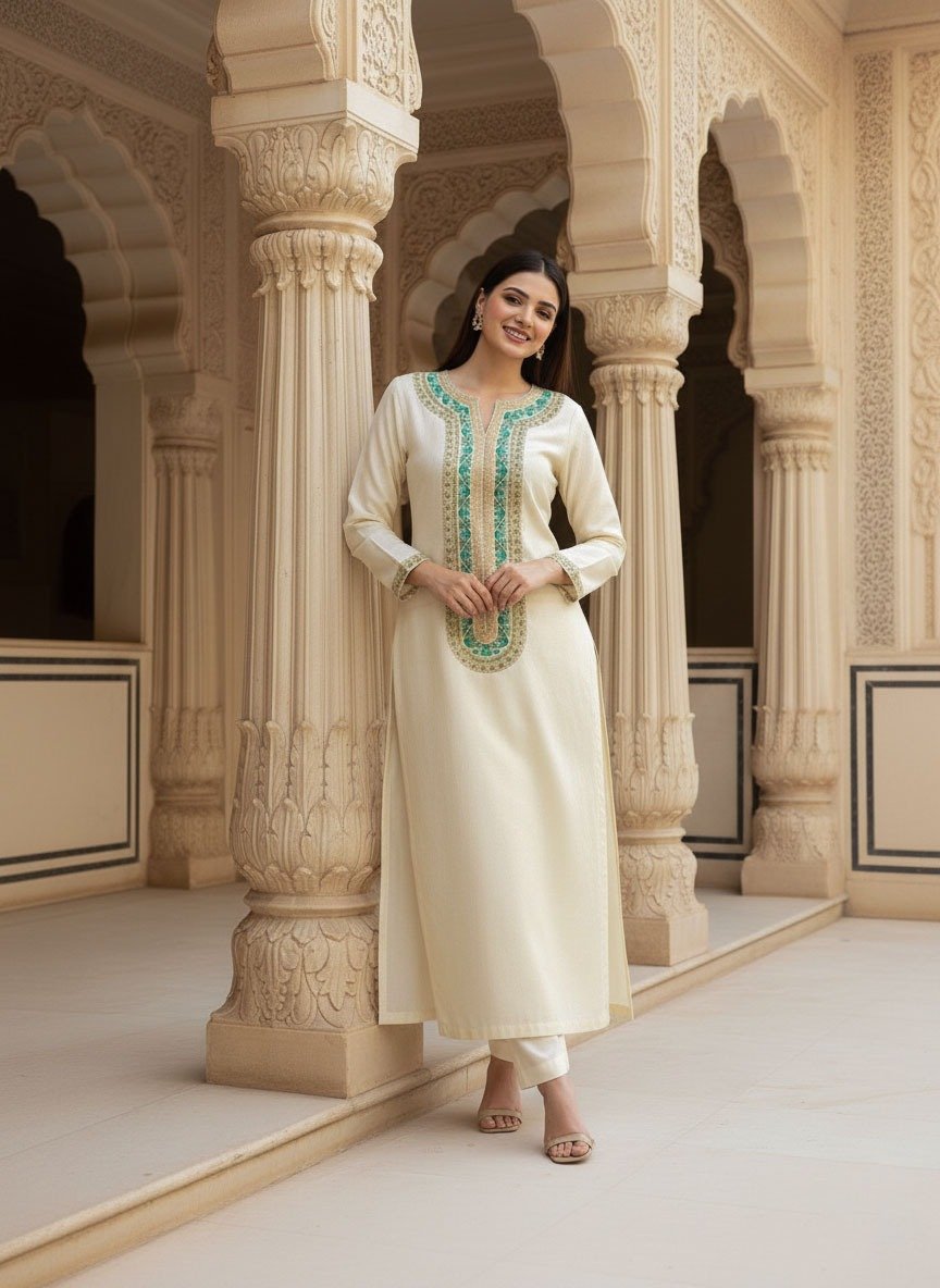2 Piece Jacquard Suit (Stitched) - Image 3