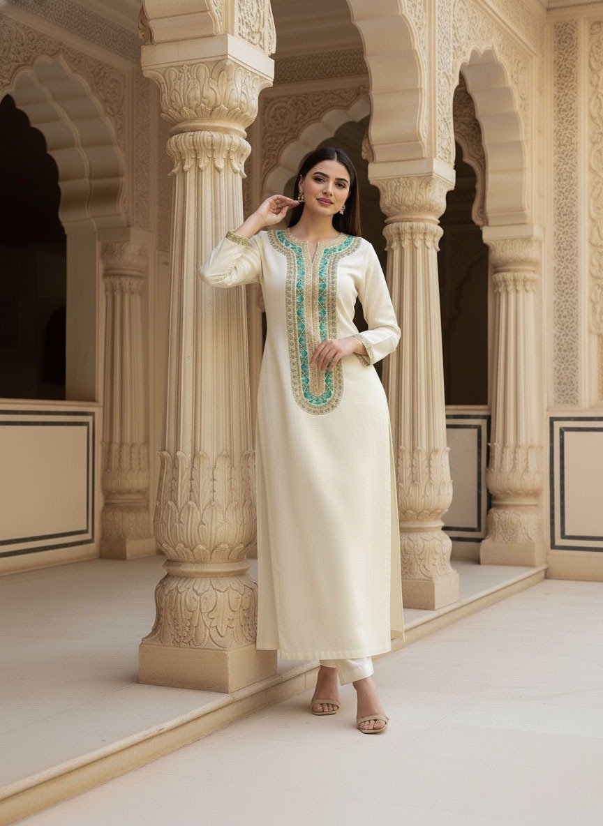 2 Piece Jacquard Suit (Stitched) - Image 5