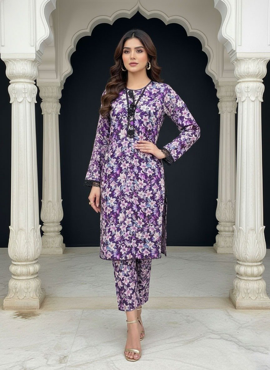 3 Piece Linen Suit (Stitched) - Image 4