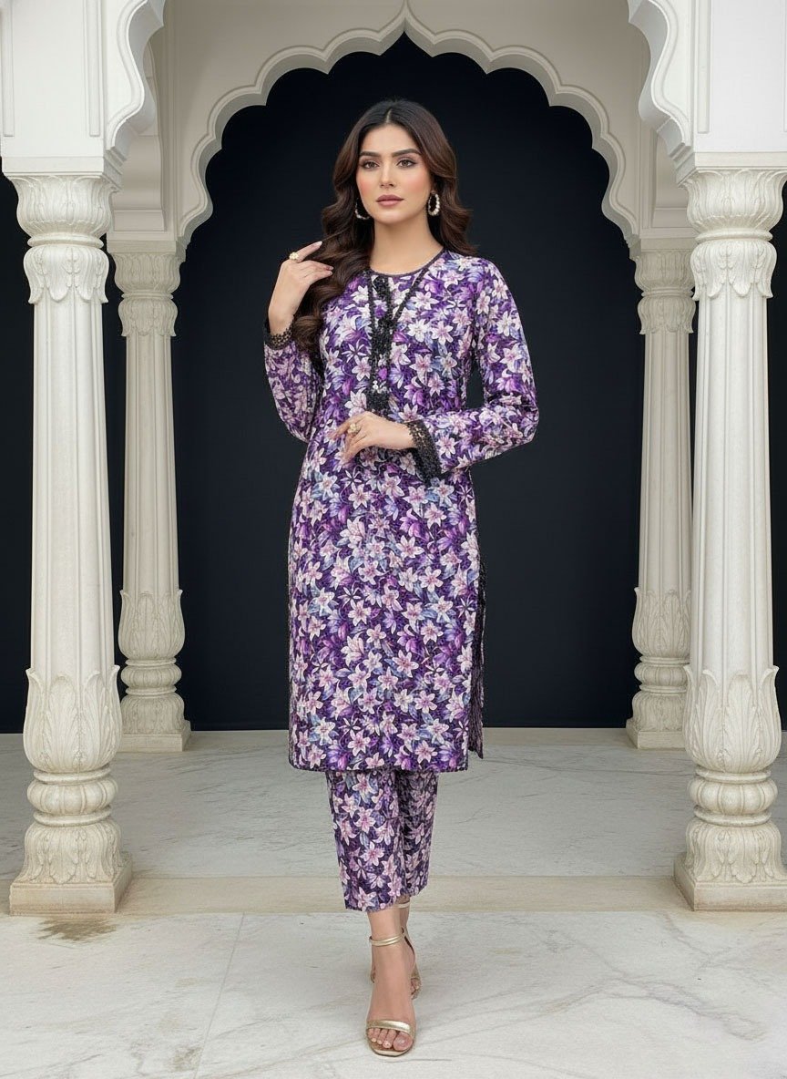 3 Piece Linen Suit (Stitched) - Image 3