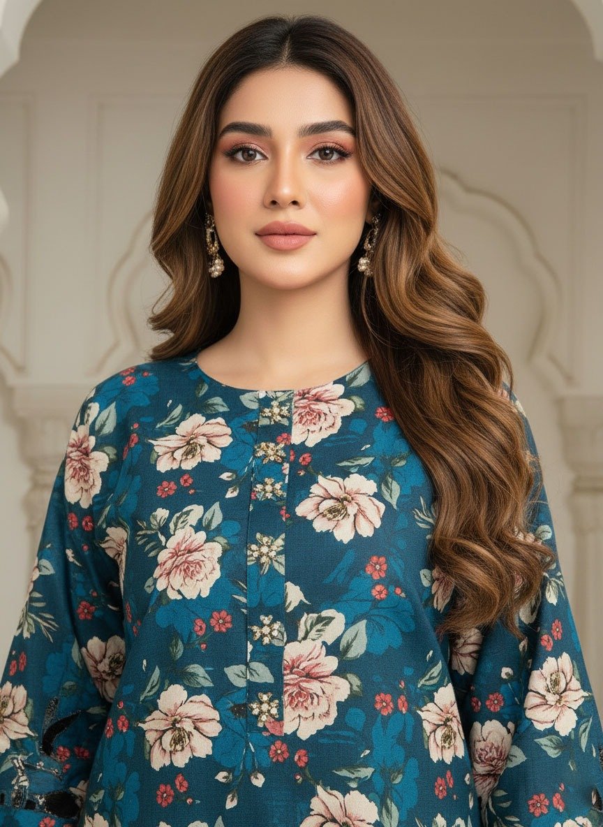 2 Piece Khaddar Suit (Stitched) - Image 4