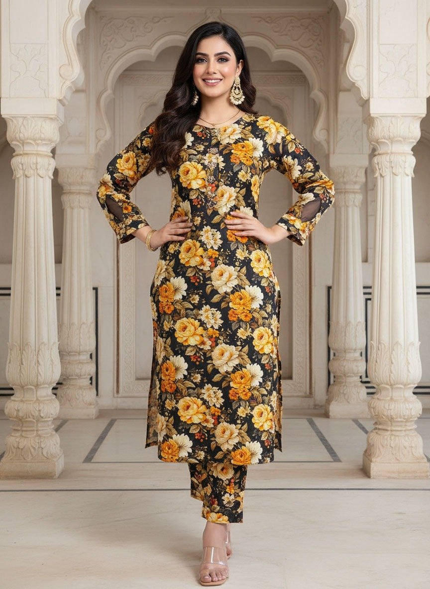 2 Piece Khaddar Suit (Stitched) - Image 2