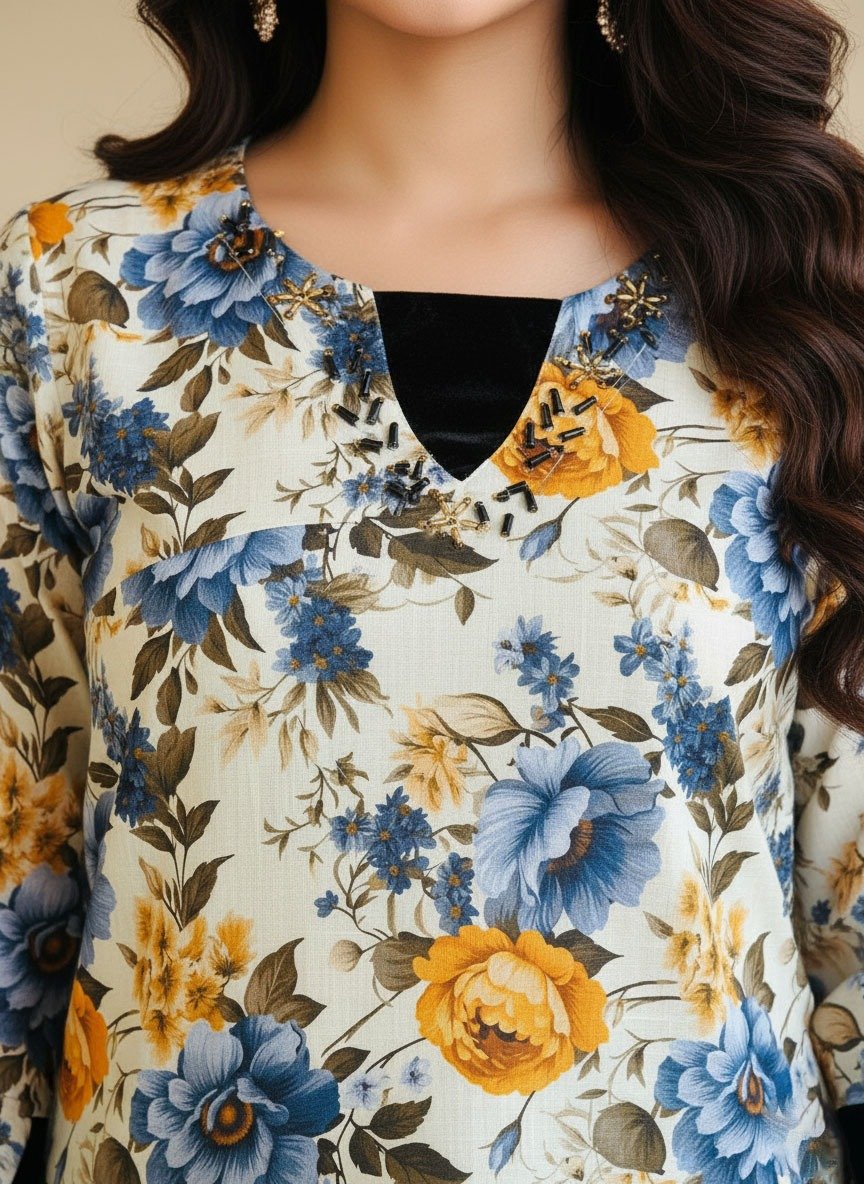 2 Piece Khaddar Suit (Stitched) - Image 4